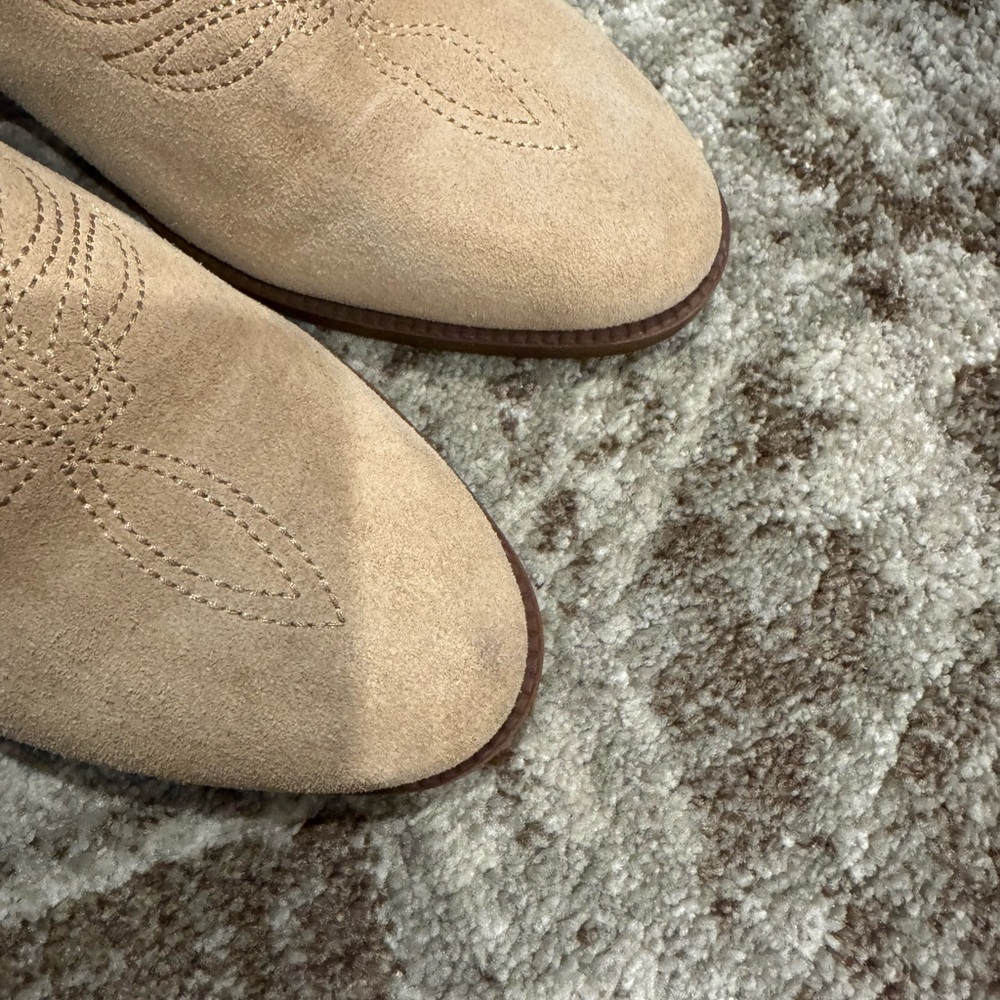 Ralph Lauren Leather Tan Suede Ankle Boots - Picture 11 of 11